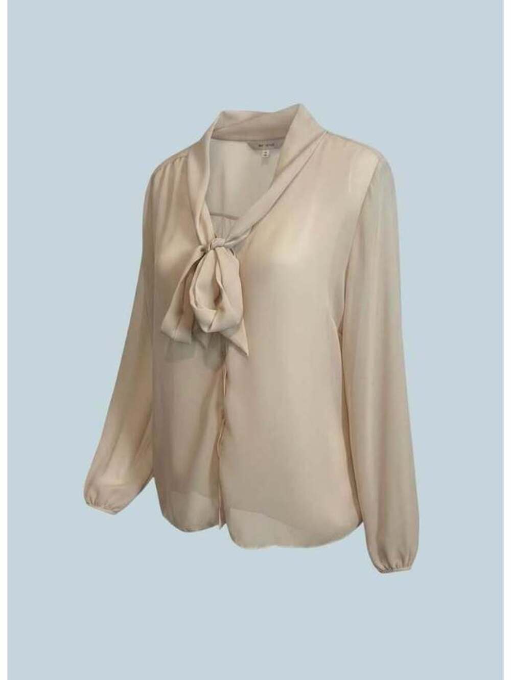 KRISP Tie Neck Chiffon Blouse